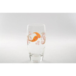 Szklanka 350ml wysoka Amantea dekorowana orange 2